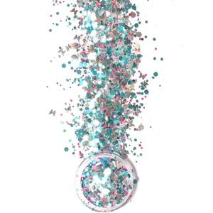 Turquoise Pink Silver Cosmetic Festival Glitter